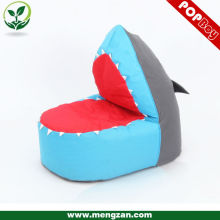 Assento do beanbag do jogo da forma do tubarão, cadeira do saco do feijão para a criança